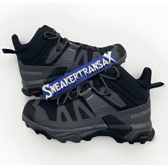 New Salomon X Ultra 4 Mid Goretex Black Hiking Boots Size US Mens 13 Wide New NB MEN main image 2